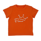 Kinder t-shirt met naam en kroon – gepersonaliseerd shirt