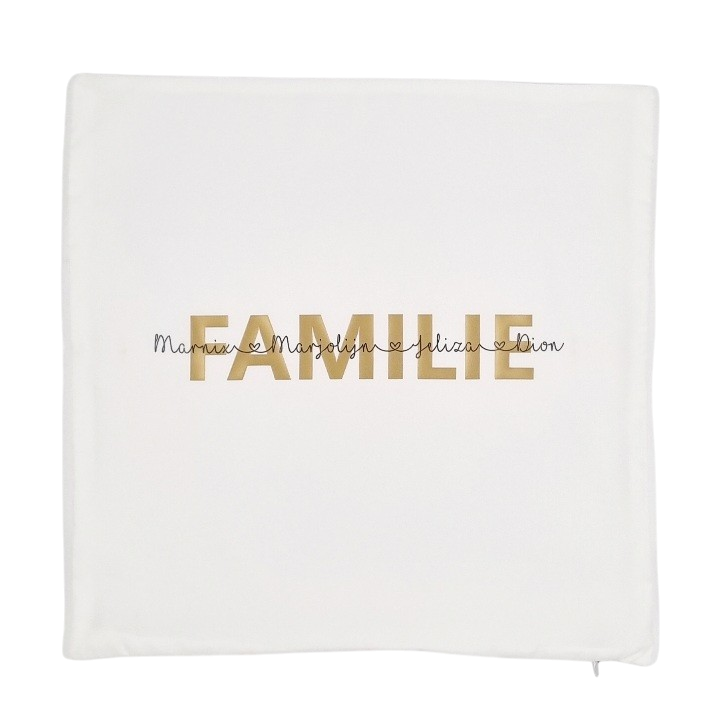 KUSSENHOES | familie/mama/papa/oma/opa + namen (klein)kinderen