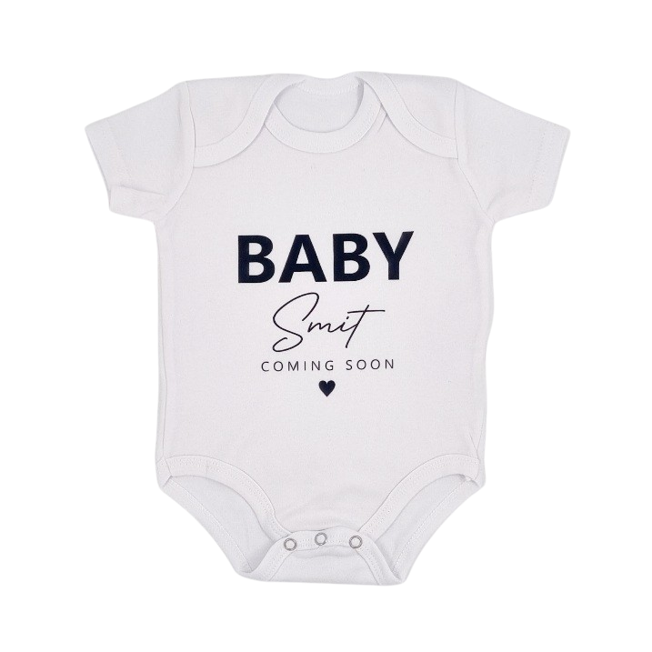 ROMPER | baby coming soon + (achter)naam
