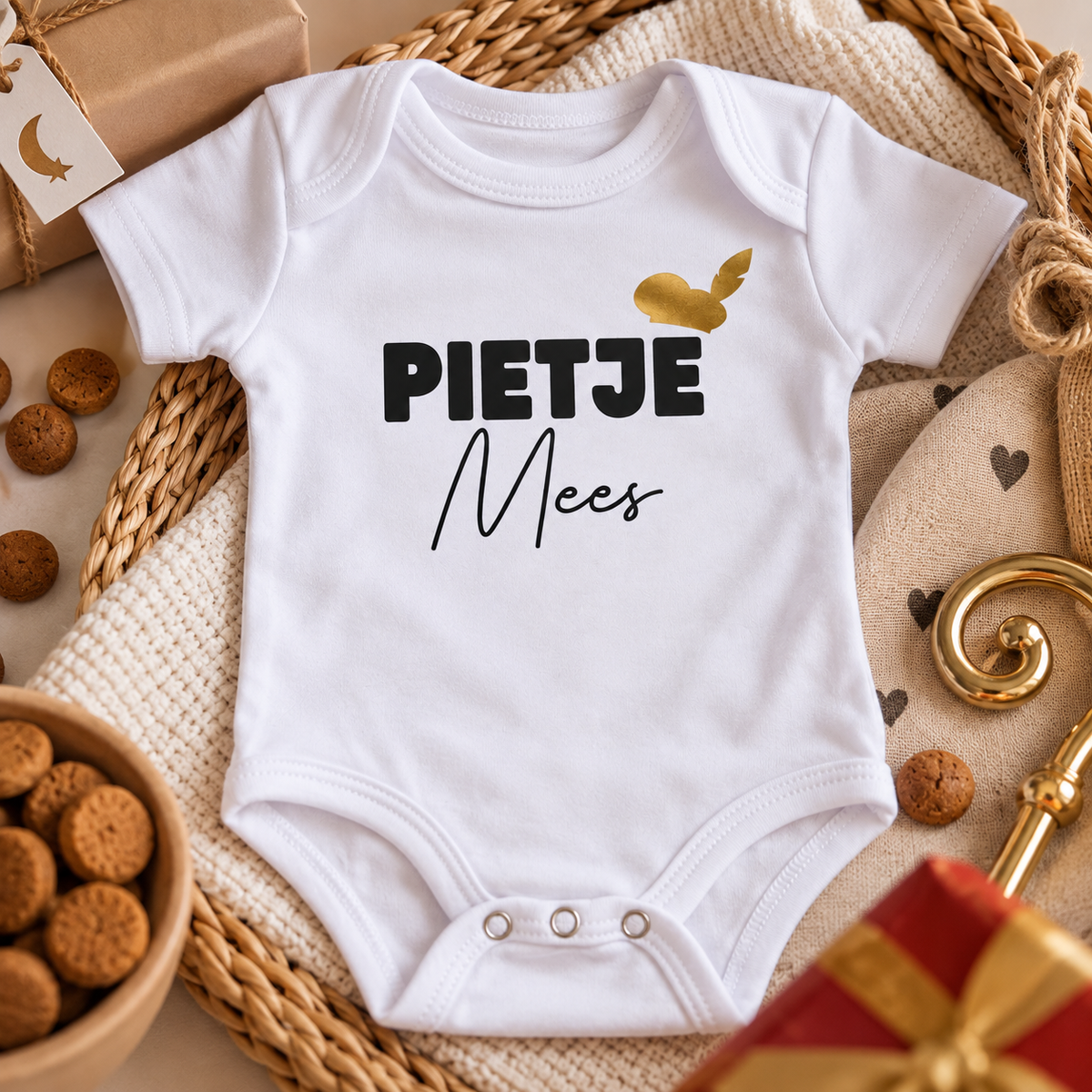 Gepersonaliseerd babyrompertje - Pietje met naam