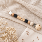 Speenkoord met naam – gepersonaliseerd voor baby