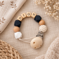 Speenkoord met naam – gepersonaliseerd voor baby