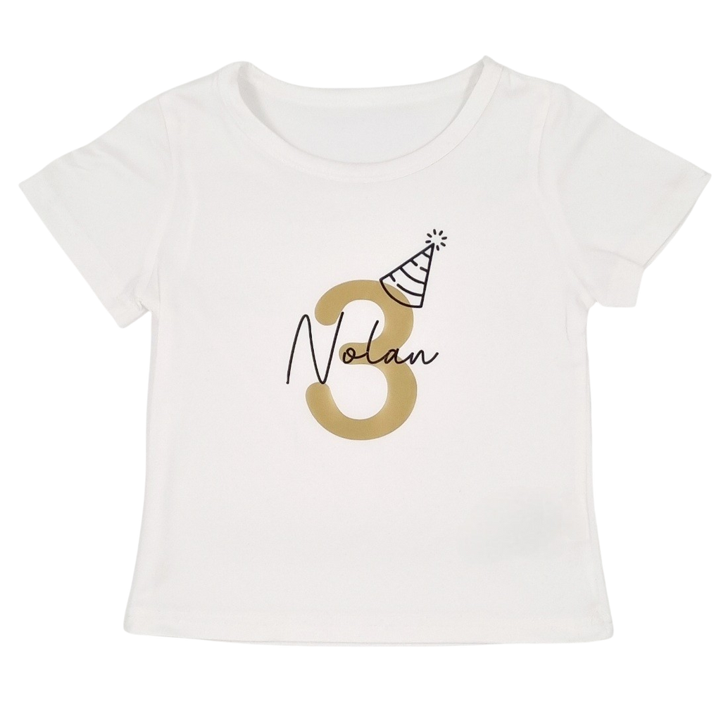 VERJAARDAGSSHIRT | met naam + leeftijd