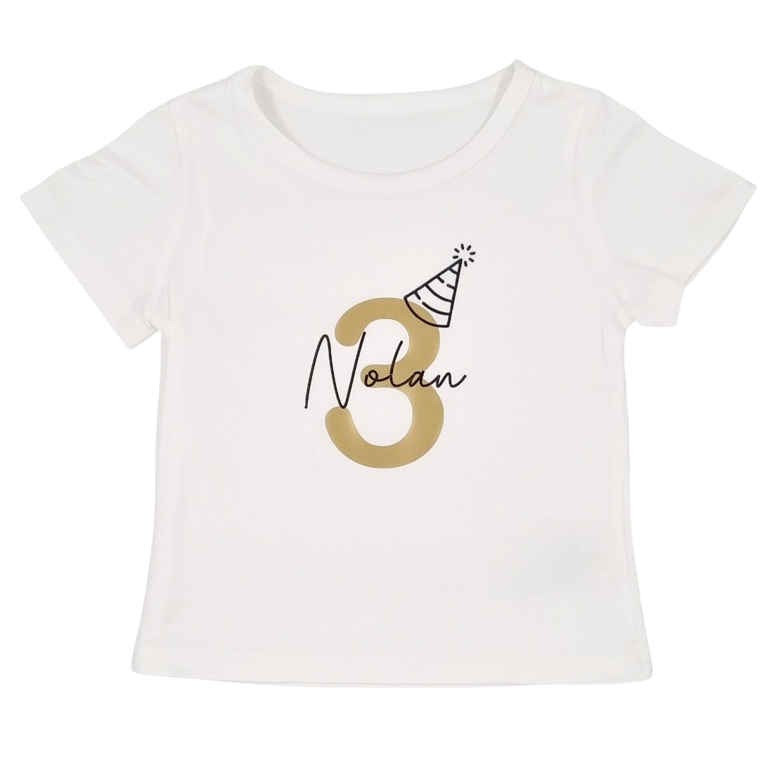 VERJAARDAGSSHIRT | met naam + leeftijd