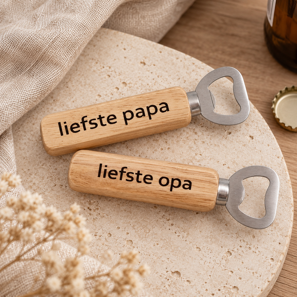 Bieropener voor papa of opa – persoonlijk cadeau