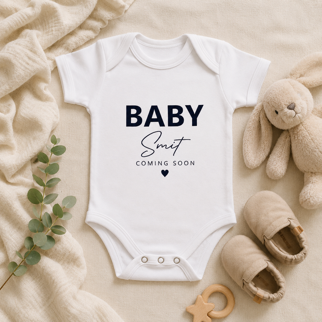 ROMPER | baby coming soon + (achter)naam
