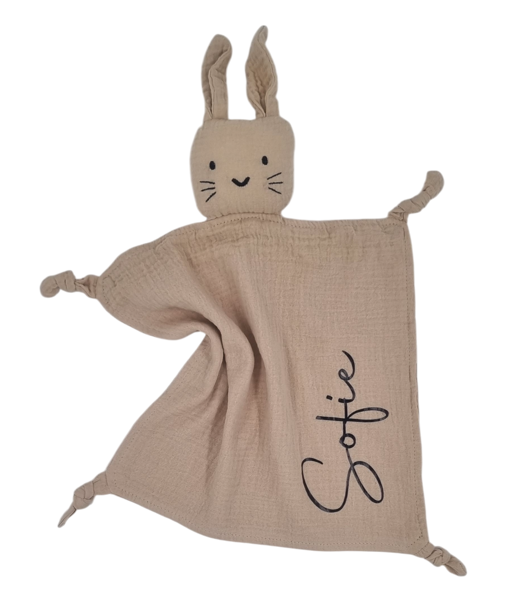 Knuffeldoekje met naam – zacht en vertrouwd als beste vriendje voor je baby