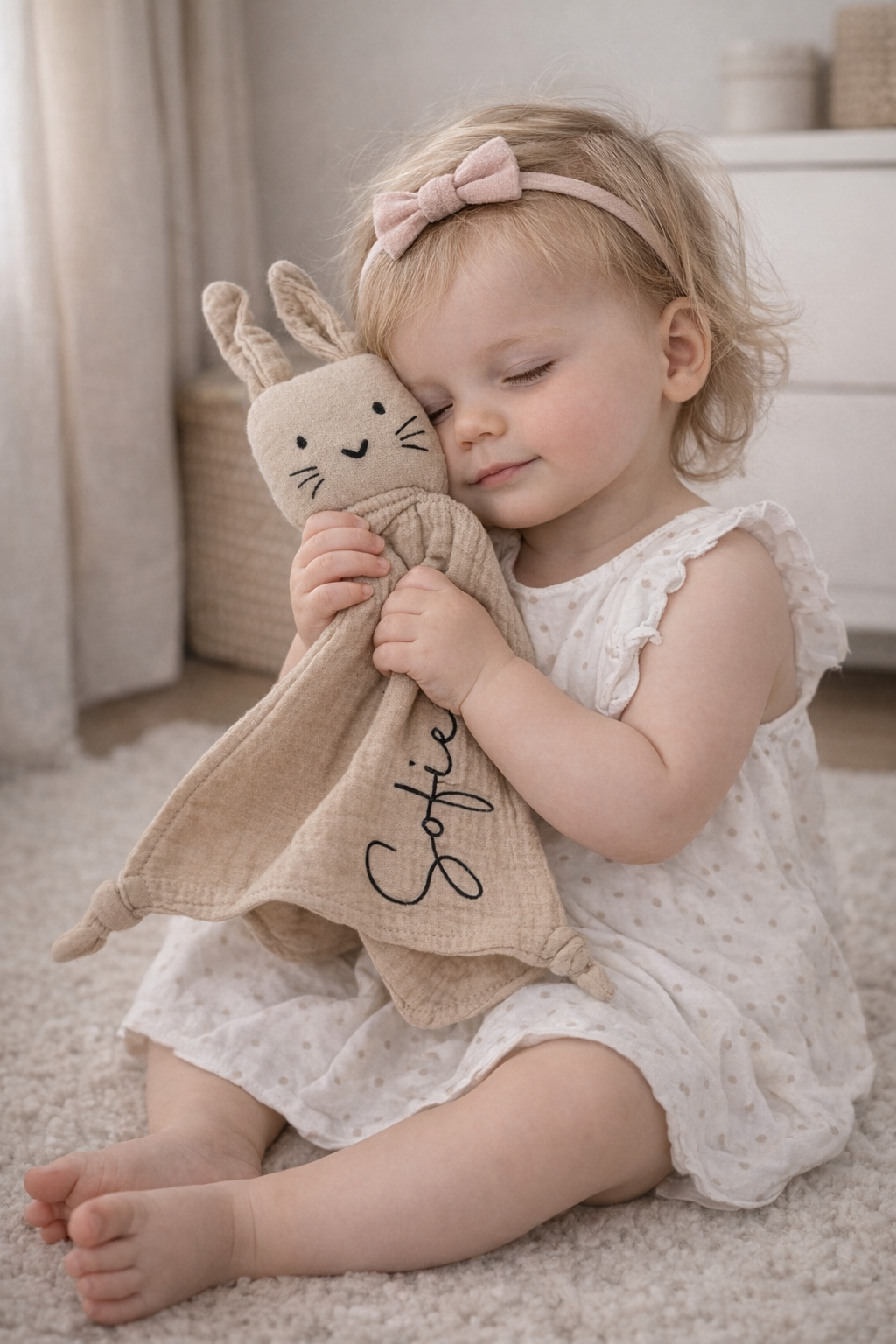 Knuffeldoekje met naam – zacht en vertrouwd als beste vriendje voor je baby